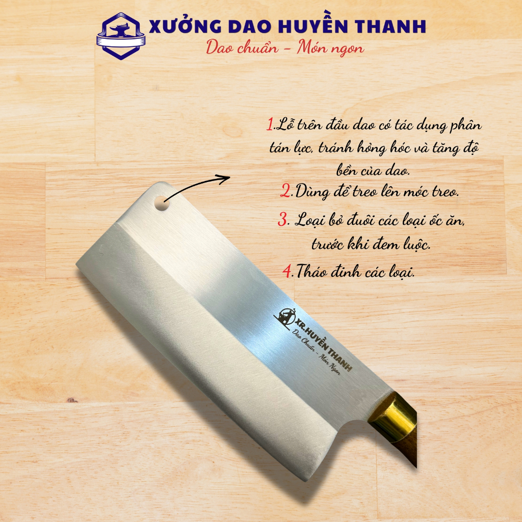 (MUA 4 TẶNG 2) Bộ Dao Nhà Bếp Chuyên Dụng, Thép Nhật 420HC Cao Cấp Kháng Han Rỉ Được Rèn Thủ Công Tặng Mài Dao Kéo.