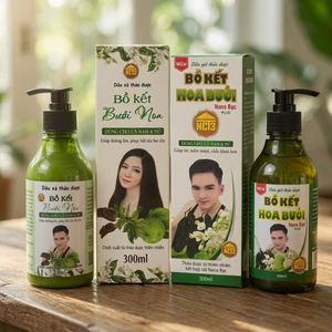 Combo Dầu Gội Bồ Kết Hoa Bưởi + Dầu Xả Bồ Kết Bưởi Non NCT3 Chính Hãng Hỗ Trợ Tóc Mềm Mượt Chắc Khỏe