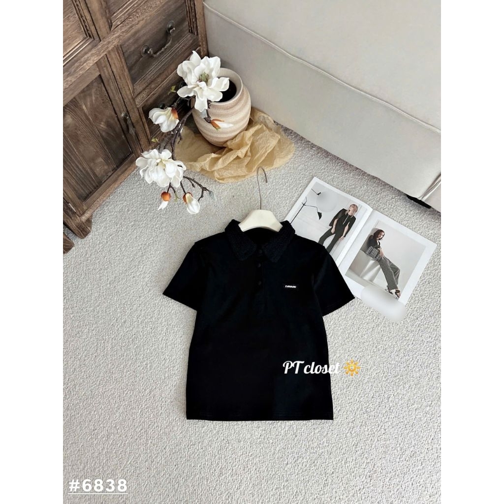 [𝑯𝒂 𝑨𝒏𝒉] Áo Cộc PoLo Cổ Ren QCL1 : #6838