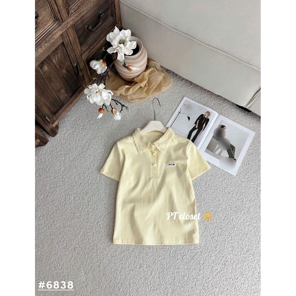 [𝑯𝒂 𝑨𝒏𝒉] Áo Cộc PoLo Cổ Ren QCL1 : #6838
