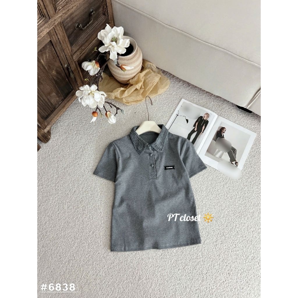 [𝑯𝒂 𝑨𝒏𝒉] Áo Cộc PoLo Cổ Ren QCL1 : #6838
