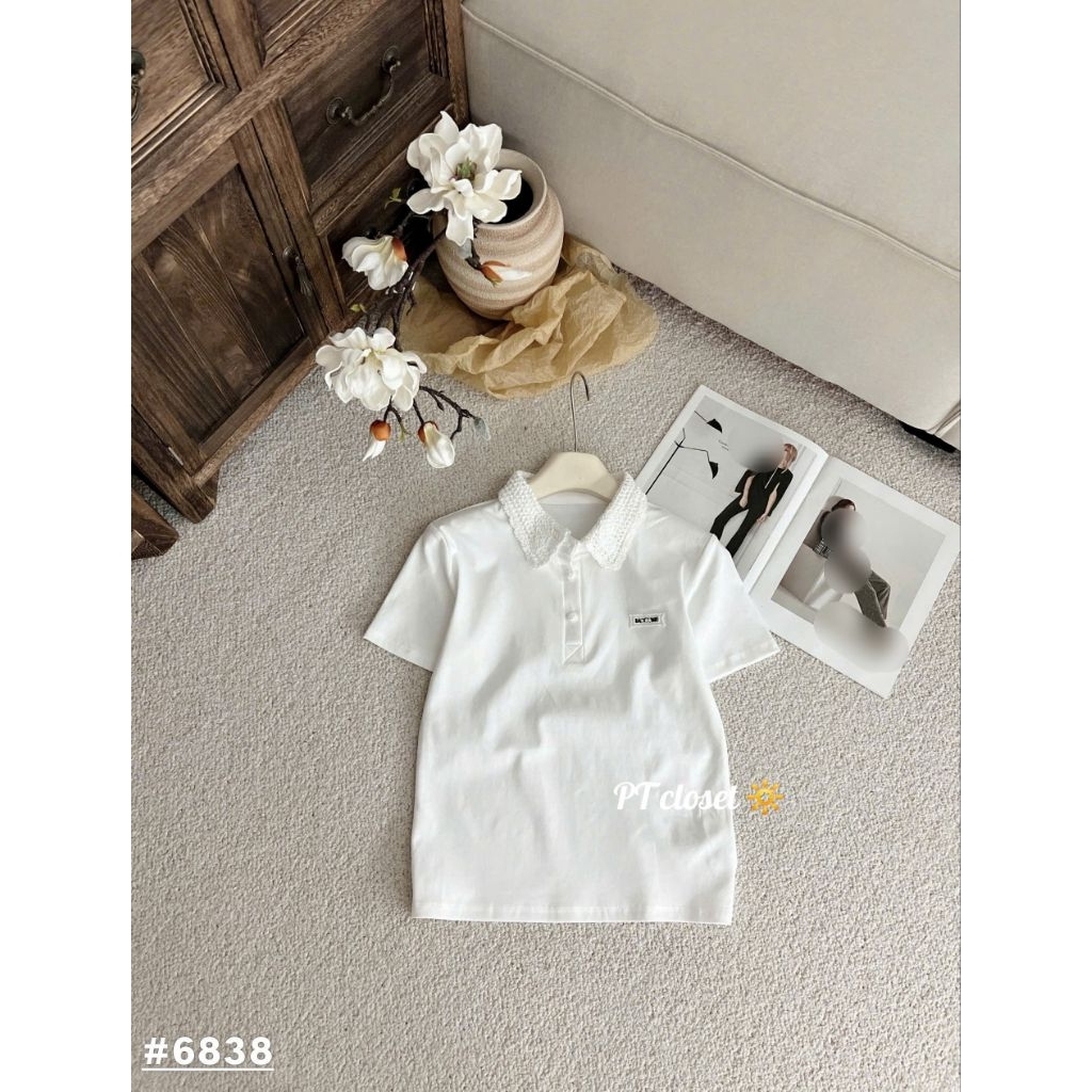[𝑯𝒂 𝑨𝒏𝒉] Áo Cộc PoLo Cổ Ren QCL1 : #6838