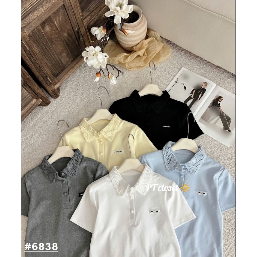 [𝑯𝒂 𝑨𝒏𝒉] Áo Cộc PoLo Cổ Ren QCL1 : #6838