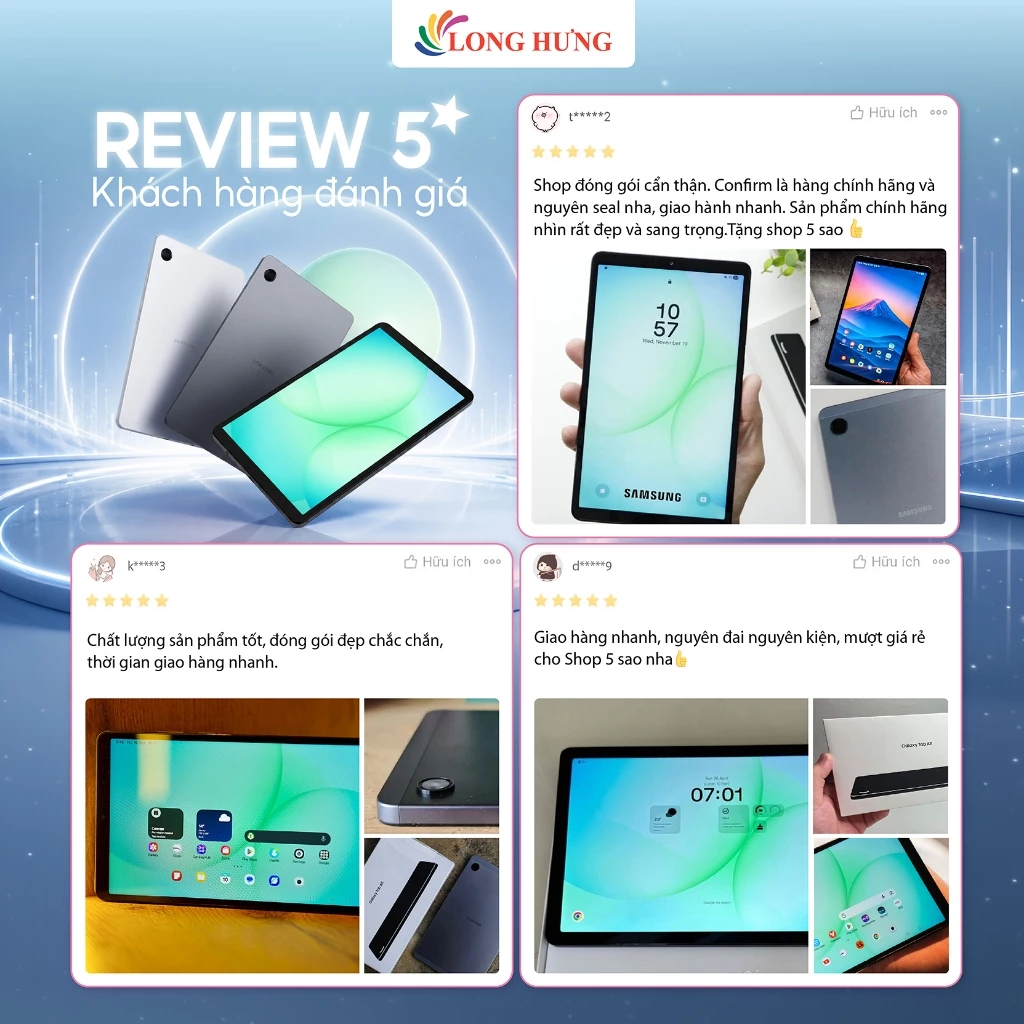 Máy tính bảng Samsung Galaxy Tab A11 Wifi (4GB/64GB) - Hàng chính hãng