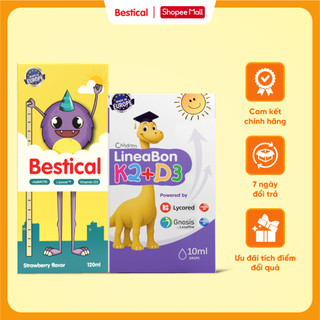 Combo Lineabon + Bestical - Bổ sung Canxi, vitamin D3, K2, Giúp chắc Khỏe Xương