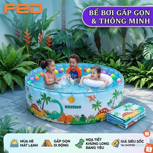 Hồ Bơi Cho Bé Tại Nhà Gấp Gọn Không Cần Bơm Hơi, Bể Bơi Cho Bé Tại Nhà Đa Dạng Kích Thước An Toàn