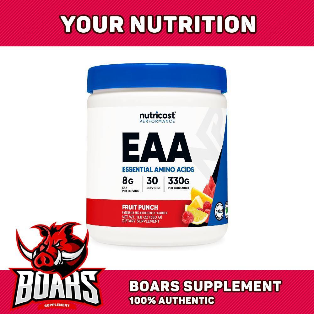 Nutricost EAA 300grams - Amino Acid Thiết Yếu Dạng Bột Hương Vị Dễ Uống