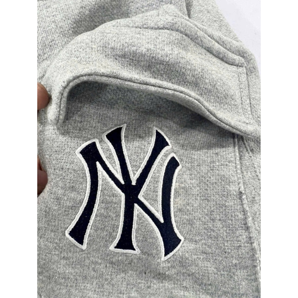 Quần Short New Era MLB NY Túi Hộp Nam Nữ Unisex - Quần Thun Nỉ Da Cá Form Rộng Basic Mùa Hè