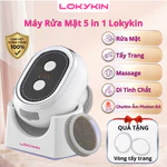 Máy Rửa Mặt Lokykin 5 Trong 1 - Đẩy Tinh Chất, Nâng Cơ, Trẻ Hóa Da Với Ánh Sáng Photon và EMS - Bảo Hành 365 Ngày — ảnh 1