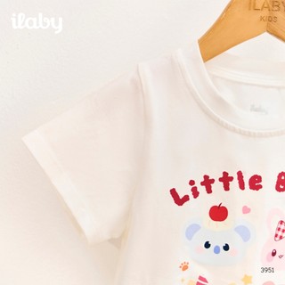 Set bộ bé gái ILABY HCM áo thun cotton và chân váy caro phối voan xòe điệu đà [3951]