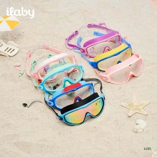 Kính bơi cho bé ILABY HCM kính bơi chống nước, mềm êm chống mờ, dây đeo điều chỉnh kèm nút bịt tai [4185]