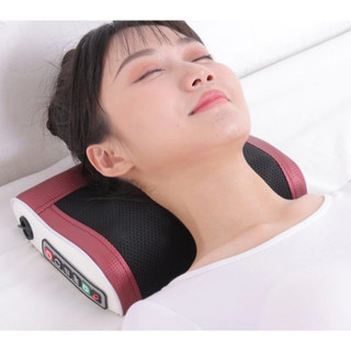 Gối Massage Cổ Vai Gáy Hồng Ngoại Cao Cấp Giảm Đau Mỏi Cổ Vai Gáy Thư Giãn Cơ