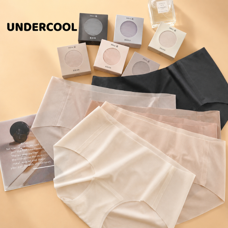 Quần Lót Nữ Su Kháng Khuẩn UNDERCOOL Siêu Mỏng Tàng Hình Hộp Mini LIVE QL01