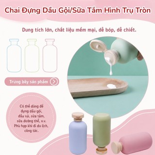 Bộ Chiết Mỹ Phẩm Du Lịch 3 Chai 100ml Kèm Túi PVC | Chai Chiết Mỹ Phẩm Mini Chống Rò Rỉ Tiện Lợi
