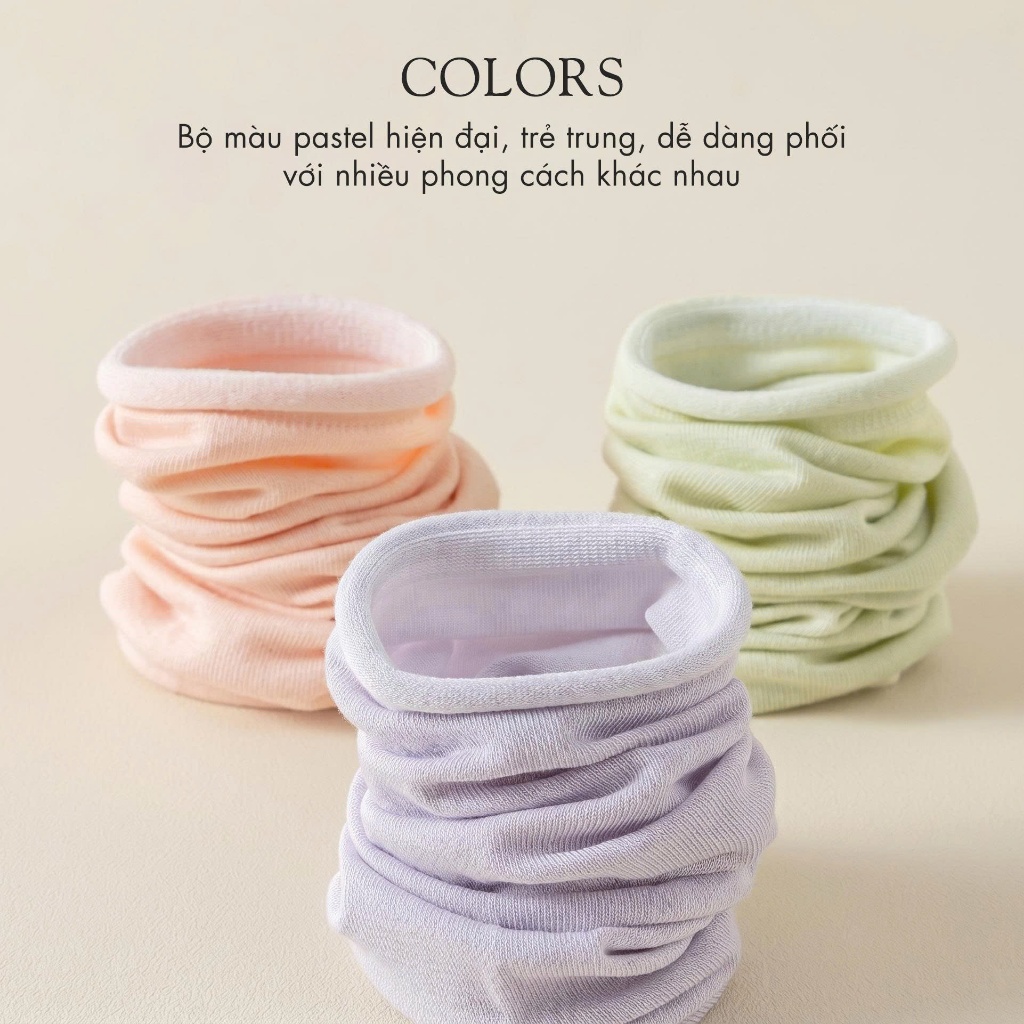 Tất vớ nữ mùa hè màu pastel nhẹ nhàng, sợi dệt kim mềm mịn thoáng khí co giãn 4 chiều - Ekiu Shop