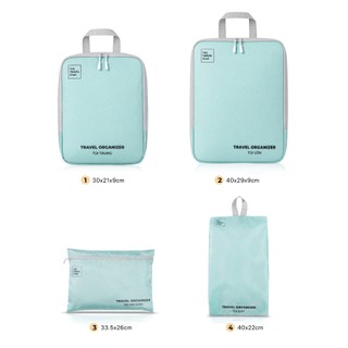 [MỚI] Set Túi Phân Loại Hành Lý 4in1 6in1 The Travel Star GoFlex Organizer, Sắp Xếp Hành Lý Gọn Gàng, Du Lịch Tiện Lợi