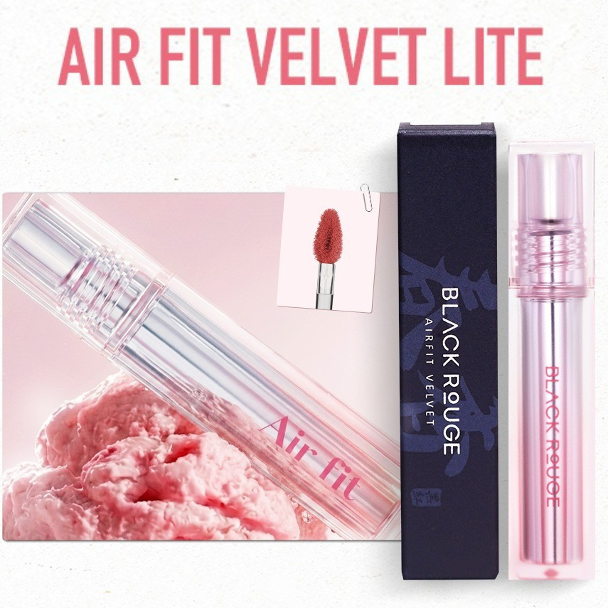 Son Black Rouge Air Fit Velvet Lite và Glow Tint 4.2g