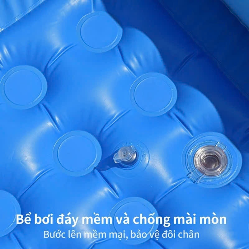 Bể bơi cho bé KAW đáy 2 lớp chống trượt chất liệu PVC cao cấp, độ bền cao - Lỗi 1 đổi 1
