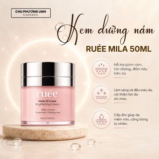 Combo 2 Kem Đêm Dưỡng Nám Ruee Ver 2 CB0400 - Hỗ Trợ Làm Mờ Đốm Sắc Tố, Dưỡng Sáng, Đều Màu Da 50ml