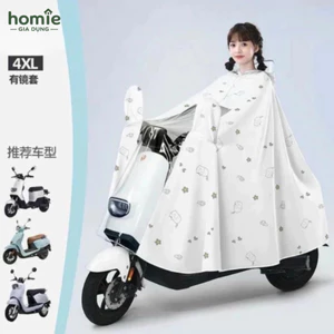 Áo Mưa Trong Suốt Họa Tiết Mèo Chất Liệu PVC Dày Dặn Chống Thấm Nước