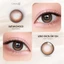 Kính áp tròng khoá ẩm 10H 1 Ngày Màu Nâu Choco CARASE, Lens cận SATUN CHOCO