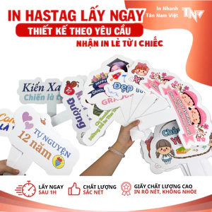 Hastag checkin cầm tay - IN THEO YÊU CẦU FREE THIẾT KẾ
