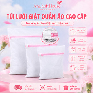 Túi lưới giặt đồ đa năng đựng quần áo đồ lót có khóa kéo trong máy giặt, túi lưới phân loại quần áo khi đi du lịch