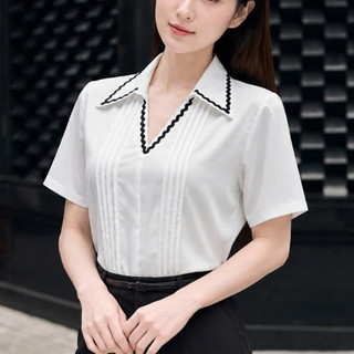 Áo Sơ Mi Nữ 𝐂𝐂𝐇𝐀𝐓 Dáng Suông Kiểu Viona Họa Tiết Thêu Trang Trí Chất Liệu Thô Bamboo 16FNT9127ST