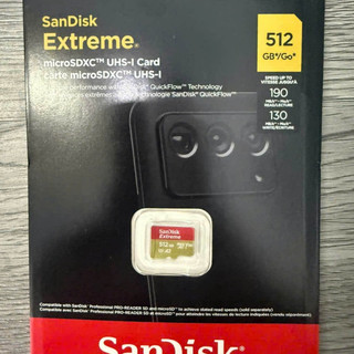 Thẻ nhớ MicroSDXC SanDisk Extreme 512GB A2 V30 U3 4K đọc 190MB/s ghi 130MB/s - cho camera, flycam, gopro, máy quay