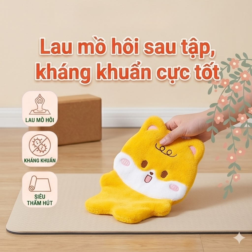 Khăn lau bếp đa năng, khăn lau tay không rụng lông, khăn lau vệ sinh nhà cửa, thấm hút tốt