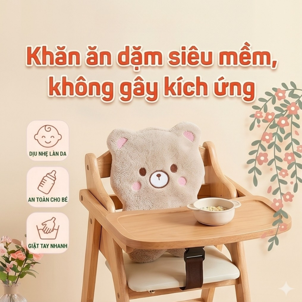 Khăn lau bếp đa năng, khăn lau tay không rụng lông, khăn lau vệ sinh nhà cửa, thấm hút tốt