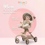 Xe Đẩy Gấp Gọn Cho Bé Vinng Q11 Cao Cấp, Đảo Chiều 3 Tư Thế Nằm, Ngả, Ngồi, Khung Xe Bằng Hợp Kim — ảnh 3