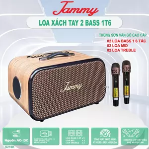 LOA XÁCH TAY JAMMY SA-216, LOA CHUYÊN NGHE NHẠC, HÁT KARAOKE, CÔNG SUẤT 600W