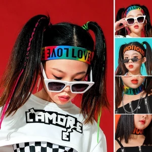 Băng Đô Thể Thao Thấm Hút Mồ Hôi Phong Cách Hiphop Dùng Đi Nhảy Biểu Diễn Cho Bé Trai Bé Gái QiQiShop