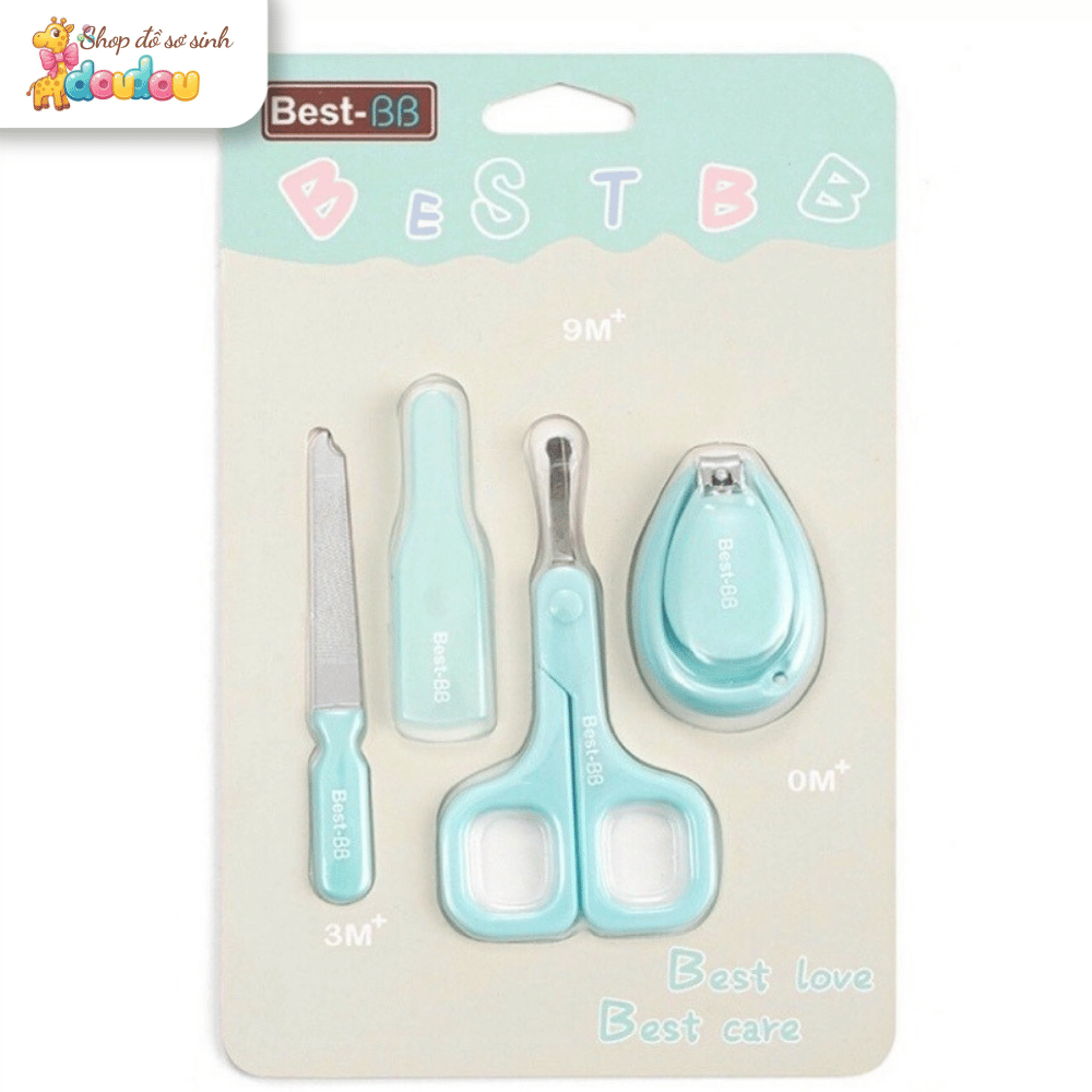Bộ Bấm Móng Cho Bé Sơ Sinh Cao Cấp An Toàn Tiện Lợi Cắt Dũa Móng Cho Bé 0M+ DouDou