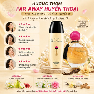 Lăn khử mùi nữ Avon Far Away Roll On Hương Nước Hoa Far Away Lưu Hương Dài Lâu, dung tích 75ml