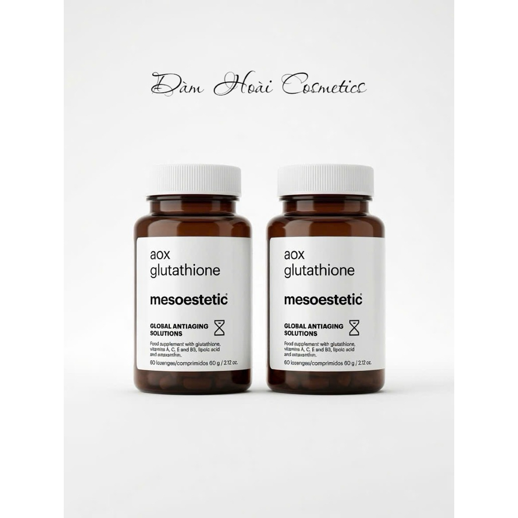 aox glutathione Viên uống ngậm trắng da Mesoestetic chống lão hóa, đẹp da (Lọ 60 viên) GHK-Cu Peptid: Anti-Aging Vorteile Muscle Recovery Strips Amount:100mg