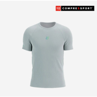 Áo Chạy Trail Nam Compressport Trail Racing SS Tshirt - Xám Gray/Violet