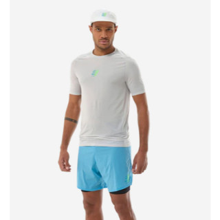 Áo Chạy Trail Nam Compressport Trail Racing SS Tshirt - Xám Gray/Violet