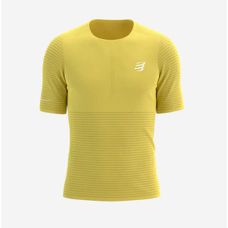 Áo chạy bộ Nam Compressport Pro Racing SS Tshirt - Vàng Lemon
