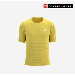Áo chạy bộ Nam Compressport Pro Racing SS Tshirt - Vàng Lemon