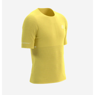 Áo chạy bộ Nam Compressport Pro Racing SS Tshirt - Vàng Lemon