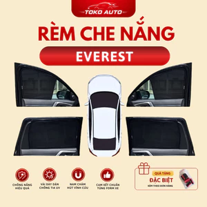 Rèm che nắng xe Ford Everest 2007 - nay - Bộ 4 tấm 4 cửa chắn nắng vừa khít form xe, nam châm hút mạnh