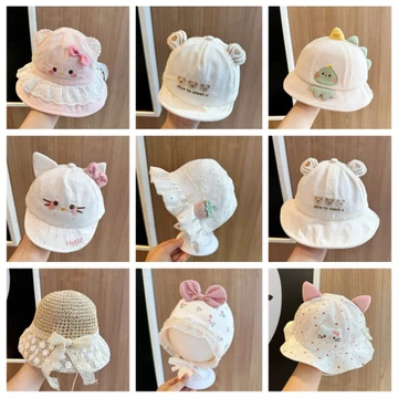 Tiệm Mẹ Cherry - Mũ Hè Cho Bé Trai Bé Gái, Mũ Chống Nắng Mũ Lưỡi Trai Mũ Ren Mũ Nơ Cho Bé Sơ Sinh Cực Dễ Thương