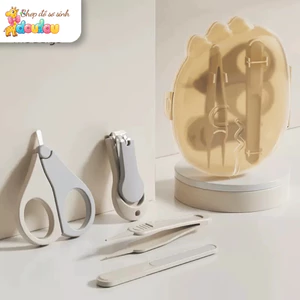 Bộ Bấm Móng Cho Bé Sơ Sinh Cao Cấp An Toàn Tiện Lợi Cắt Dũa Móng Cho Bé 0M+ DouDou