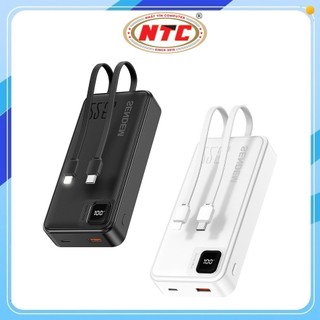 Pin dự phòng Sendem PK89 20000mAh TypeC PD 20W & USB-A QC 3.0 22.5W, Kèm 2 Cáp sạc ra