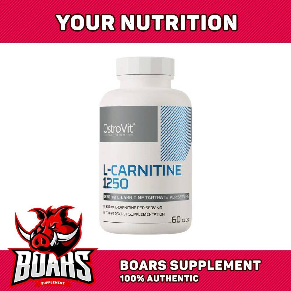 ostrovit l carnitine 1250 Ostrovit L-Carnitine 1250mg (60 Viên) - Thực Phẩm Bảo Vệ Sức Khỏe