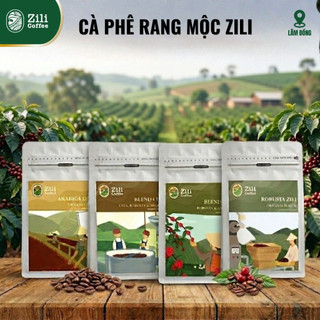 Zili Coffee - Cà phê sạch rang mộc, hương vị tự nhiên - Dòng Trải Nghiệm, Túi 250G [Tặng lót ly]