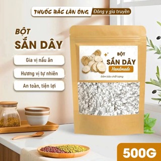 Bột sắn dây nguyên chất 500g, nấu chè, pha uống, thanh nhiệt, giải khát - Lãn Ông