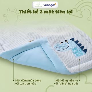 Chăn gối cho bé mầm non 6CT Vua Nệm Goodnight Bebe, Gối ngủ, chăn hè cho bé Tencel thoáng mát mùa hè